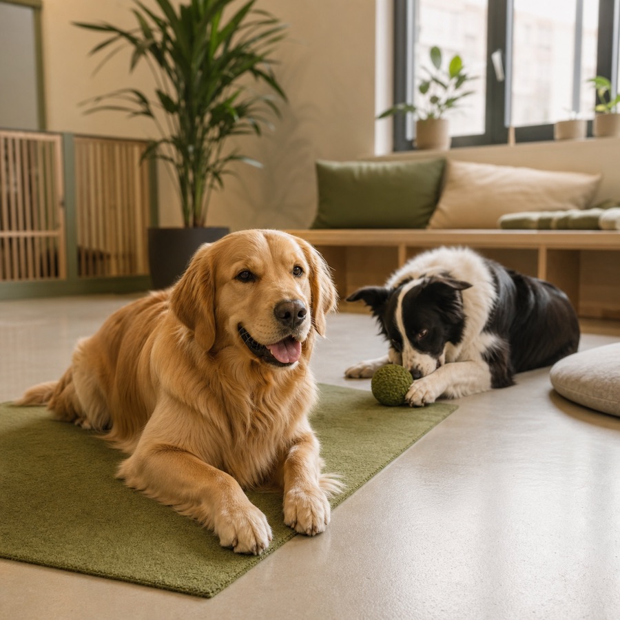 Calm dog daycare at JoJo Pet Care